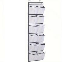 Over The Door Shoe Rack With12 Large Mesh Pockets Hanging Shoe Organizer For Closet Hanging Shoe Rack Holder