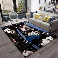 3D Anime Black Butler Cartoon Carpet Rug for Home Living Room Bedroom Sofa Doormat Decor,kids play Area Rug Non-slip Floor Mat 40x60cm