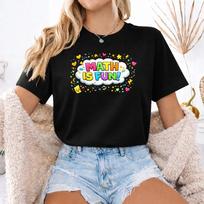 Maths Day T Shirt Kids Preschool Number Day Funny School Tee UK , Math is Fun C XL