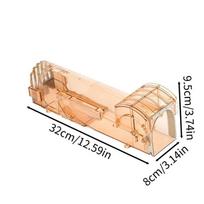 T1601 Long Cage Pedal Type Safe Environmental Non-toxic Plastic Mouse Trap Direct Sales)