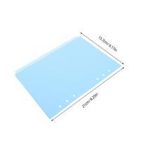 6Pcs Index Divider Pages Plastic Binder Dividers A5 Reusable Tabs for Notebook Planner Study Work File Organizers