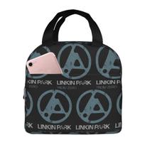 Linkin Park Insulated Lunch Bag for Women Children Portable Food Boxes Thermal Lunch Box Tote One Size