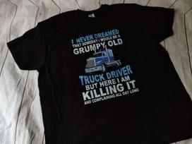 Grumpy Truck Driver Funny T-Shirt M