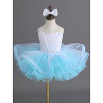 Colorful Children's Ballet Tutu Dress for Girls Kindergarten Dance Performance Costume 100 mėlyna
