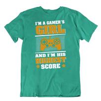 Gamer Girl Tshirt Highest Score Game Shirt Casual Smart Tees 3XL