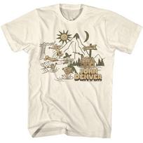 John Denver Country Cabin And Lake Music  Children's T-shirt 160