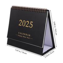 Standing Desk Calendar 2024-2025 Minimalist Style Non-Fading Desktop Calendar for Year Round Planning Compact Office Supply juoda