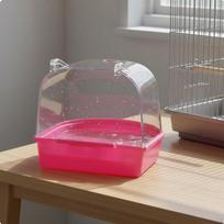 Bird Cage Bath House Versatile Parrot Box Easy Installation External Bathtub for Parrots,