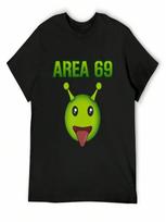 Area 69 Alien T-Shirt Fashion Shirts Anime Shirt Sweat Anime Clothes unisex Tshirt S įvairiaspalvis