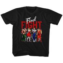 Final Fight Panels Black Gaming  Children's T-shirt 100