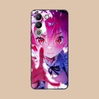 ReZero Ram Waifu Mobile Phone Case for VIVO Y77 76 75 74 73 72 58 56 55 51 50 38 36 Y19 Y18 Y03 Y01 5G Colorful Printing Cover vivo Y77