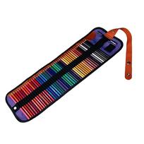 72PCS smooth lead core 72 colored pencils with roll up pouch artist drawing kit  color layering Colored Pencil Set