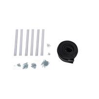 Garage Door Bottom   Kit With Pre Drilled Aluminum Track U O Shape Combination Garage Door Weather Stripping for Most Garage Doors