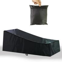 Atsparus vandeniui Oksfordo lauko sodo paplūdimio gulto dangalas kiemo saulės gulto gulto baldų apsauginis nuo dulkių atlošiamo krėslo apsauginis dangalas 200X70X40X68cm juoda