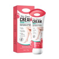 Hair Removal Cream Silky Refreshing Care Peach Silky Cleansing Hair Removal Cream Moisturizing Type Gentle Formula for Smooth Skin 75g raudona