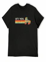 Retro Roller Skating T-Shirt Graphic Tee Shirt Sports Fans Plus Size Clothes New Gifts And T-Shirts unisex T Shirts S įvairiaspalvis