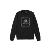 adidas MH Gfx Ft Bos Round Neck Logo Sports Black Men's GM4477 S