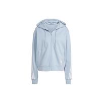 Adidas Future Icons Full-Zip Hoodie With Three-Stripe Color Block Women Outerwear Light-Blue IL3049 XL