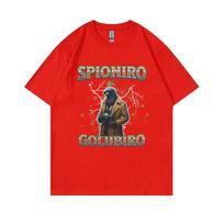 Italian Brainrot Spioniro Golubiro Tshirt Pigeon Funny Meme T-shirts Men Women Casual Cotton Short Sleeve Male Vintage T Shirt S