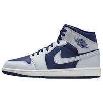 Air Jordan 1 Mid Mėlynosios tuštumos Unisex sportbačiai Summit-White Hot-Lava Pure-Platinum DQ8426-403 44.5 gray