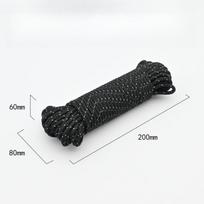 20 Meter Tent Windproof Rope Reflective Camp Rope Windproof Rope Canopy Sunshade Pole Ground Nail Fixing Pull Rope 4mm Thick 20m