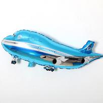 Didelio dydžio „Airbus“ modelio aliuminio folijos balionai gimtadienio vakarėliui papuošti balioną mėlyna