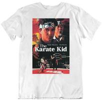 80-ųjų filmas „Karate vaikas“ Retro filmo plakatas Baltas marškinėlis Unisex marškinėlis XXL