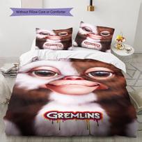 Gremlins rašto patalynė, Antklodžių komplektas, Antklodės užvalkalas, Pagalvės užvalkalas, Namų gimtadienio dovana (1 * antklodės užvalkalas + 2 * pagalvės užvalkalai, be šerdies) 135x200cm