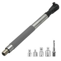 Offset Extension Wrench Set Electric Drill Spanner Forward Reverse Easy To Operate 4 Socket Adapters for Automotive Repair