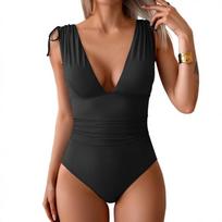 Women's Casual One-piece Swimming Suit L juoda