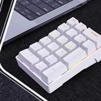 OLOEY 20-Key Wired Mechanical Numeric Keypad balta