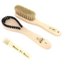 Asakusa Art Brush Lint Remover Brush Clothes Brush Set Brush Authentic Japanese Product Free Mini Lint Remover Brush Included  Takumi  &  Waza  (with