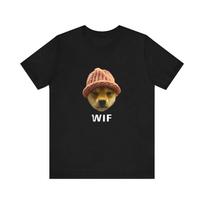 WIF Memecoin T Shirt Bitcoin for Fan Crypto Dog in A Hat Fashion Classic Short Sleeve Tshirt Street Harajuku Style Women Tops XL