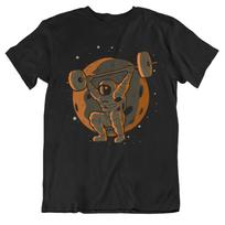 Unisexs Weightlifting Graphic T Shirts Weightlifting Astronaut Outer Space SpaceUnisex Unisex Cotton TShirt Casual Breathable Tops Tee S