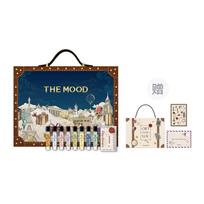 THE MOOD Global Traveler Calendar Box Eau De Toilette Floral Fruity Accord Travel perfume gift set & gift bag stickers