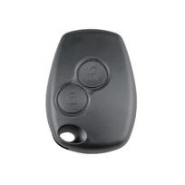 2 mygtukų automobilio raktų korpusas nuotolinio valdymo pulto dangtelio dėklas, tuščias, skirtas Renault Dacia Modus Clio 3 Twingo Kangoo 2 be logotipo juoda