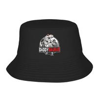 Daddysaurus Funny Daddysaurus Family Matching  Bucket Hat  Hawaii FisherUnisex Caps Soft Fold Fishing Sunscreen Hats For Women Cap One Size