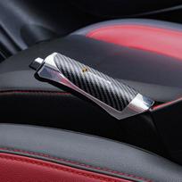 Car Hand Brake Carbon Brake Handbrake Grips Protection Covers For Porsche 918 911 718 Taycan Panamera Cayenne Boxster Cayman