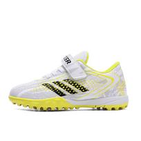 Summer Breathable Children'S Velcro Football Shoes Men'S And Women'S Sports Shoes Students Non-Slip Broken Nails Tf Training Shoes 30 balta