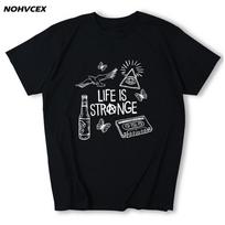Life Is Strange T Shirt Men Cotton T Shirt Game Short Sleeve Tee Classic Clothes XL