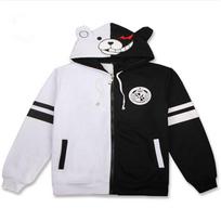 Anime Cosplay Kostiumas Unisex Gobtuvėlis Megztinis Juodas Baltas Lokas Ilgomis Rankovėmis Kasdienis Laisvalaikio Paltai Striukė S balta