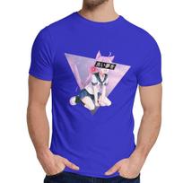 Man S O Neck Cat Girl Sad Japanese Short Sleeve Cute Sexy Vaportrash Male 3XL