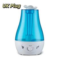 Big Mist Volume Ultrasonic Air Humidifier Double Sprayers LED Night Light Humidifier  Baby Room UK Plug