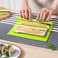Silicone Sushi Rolling Curtain Imitation Bamboo Hand Roll Nonstick Pad for Easy Healthy Japanese Cooking 1PCS