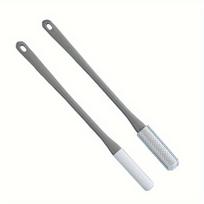2-Pack Long Handled Toe Gaps Cleaning Brush Super Soft Silicone Foot Scrubber Exfoliating Brush Foot Wash Brush for Shower