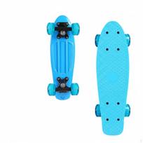 17 Inch Fish Skateboard LightUp Wheels Mini Cruiser NonSlip Deck Penny Board for Kids,