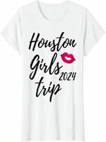 Houston Girls Trip 2024 Texas Vacation Fun Group Matching T-Shirt S įvairiaspalvis