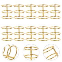 10Pcs Sturdy 30Mm 3-Hole Metal Binder Rings for Paper Binding Loose Leaf Notebooks Flash Card Rings Binder Making Supplies China Mainland