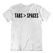Tabs Spaces Tshirt Networking Apparel Tee Math Coder Humor M