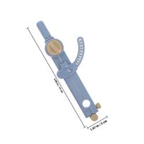 Math Teaching Compass Draw Circle Engineering Drawing Student Geometry Precision Tool Plastic Arm Scale Multifunction Large mėlyna